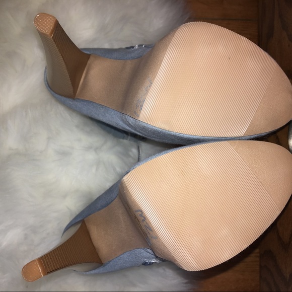 Denim platform stiletto work bootie - Picture 5 of 6